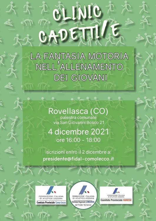 Relazione Clinic cat. giovanili 04/12 a Rovellasca